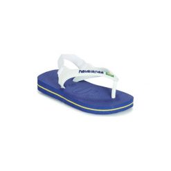 Japonki Dziecko Havaianas BABY BRASIL LOGO. Niebieskie klapki dziewczęce Havaianas. Za 79,00 zł.