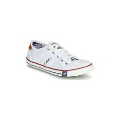 Buty Dziecko Mustang 5803305-1. Białe trampki dziewczęce marki Mustang, bez wzorów, bez zapięcia. Za 199,00 zł.