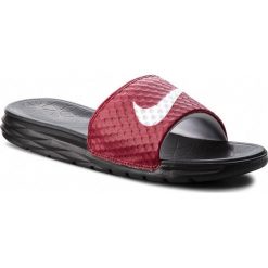 Chodaki męskie: Klapki NIKE - Benassi Solarsoft 705474 602 Team Red/White/Black