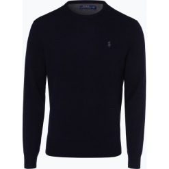 Swetry męskie: Polo Ralph Lauren - Męski sweter z wełny merino, niebieski
