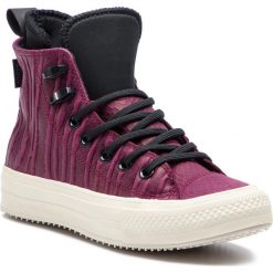 Sneakersy CONVERSE - Ctas Wp Boot Hi 558831C Dark Sangria/Black/Egret. Fioletowe sneakersy damskie marki Converse, bez wzorów, ze skóry, bez obcasa, na płaskiej podeszwie, bez zapięcia. W wyprzedaży za 299,00 zł.