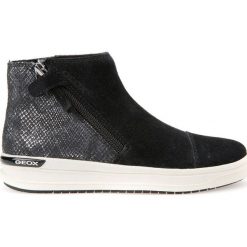 Wysokie trampki Aveup. Czarne buty sportowe dziewczęce marki Geox, z kauczuku. Za 335,96 zł.