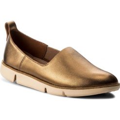 Półbuty CLARKS - Tri Curve 261325344 Bronze. Brązowe półbuty damskie skórzane marki Clarks, na płaskiej podeszwie. W wyprzedaży za 299,00 zł.