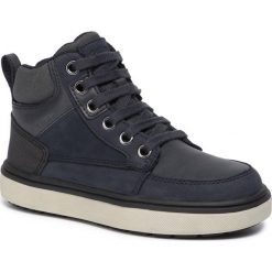 Sneakersy GEOX - J Mattias B Abx A J940DA 032PG C0045 S Navy/Black. Niebieskie trampki chłopięce Geox, bez wzorów, ze skóry ekologicznej, bez zapięcia. W wyprzedaży za 239,00 zł.