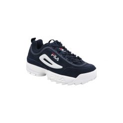 Buty Fila Disruptor S Low 1010490-29Y. Czarne trampki męskie Fila, bez wzorów, bez zapięcia. Za 549,99 zł.