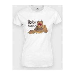 Koszulka damska Wookiee Monster. Koszulki damskie MegaKoszulki, m, bez wzorów, z bawełny, z podwójnym kołnierzykiem, bez rękawów. Za 49,90 zł.