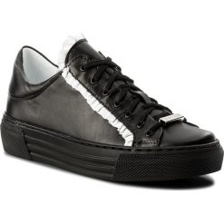 Sneakersy EVA MINGE - Manacor 3R 18SM1372472ES 101. Czarne sneakersy damskie marki Eva Minge, bez wzorów, ze skóry, bez obcasa, na koturnie, bez zapięcia. W wyprzedaży za 229,00 zł.
