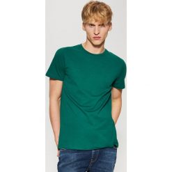 T-shirty męskie: Gładki t-shirt basic – Zielony