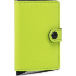 Mały Portfel Damski SECRID - Miniwallet MY Lime. Zielone portfele damskie Secrid, bez wzorów, z materiału. Za 229,00 zł.