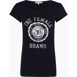 Tom Tailor Denim - T-shirt damski, niebieski. Niebieskie t-shirty damskie TOM TAILOR DENIM, l, z nadrukiem, z denimu, vintage, bez kołnierzyka. Za 49,95 zł.
