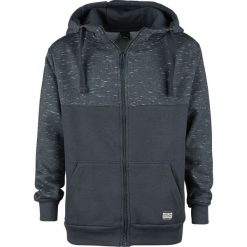 Bluzy męskie: Sublevel Men's Melange Zip Hoodie Bluza z kapturem rozpinana odcienie niebieskiego