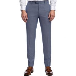 Spodnie LEONARDO GDNS900322. Niebieskie spodnie męskie Giacomo Conti, m, bez wzorów, eleganckie. Za 349,00 zł.