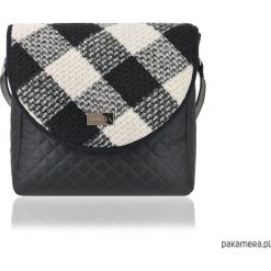 Torebki klasyczne damskie: TOREBKA PURO 1511 BLACK AND WHITE GRID
