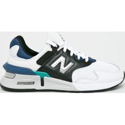 New Balance - Buty MS997JCD. Białe sneakersy męskie New Balance, ze skóry, na sznurówki. W wyprzedaży za 439,90 zł.