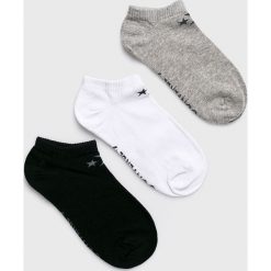 Converse - Skarpetki (3-pack). Białe skarpetki damskie Converse, bez wzorów, z elastanu. Za 39,90 zł.