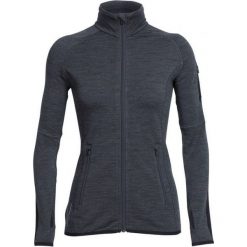 Icebreaker Bluza Wmns Atom Ls Zip Jet Hthr/Black/Jet Hthr Xs. Czarne bluzy sportowe damskie marki Icebreaker, xs, bez wzorów, z wełny, bez rękawów, bez kaptura. W wyprzedaży za 399,00 zł.