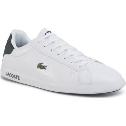 Sneakersy LACOSTE - Graduate Lcr3 118 1 Spm 7-35SPM00131R5 Wht/Dk Grn. Białe sneakersy męskie Lacoste, na co dzień, bez wzorów, ze skóry ekologicznej, bez zapięcia. Za 399,00 zł.