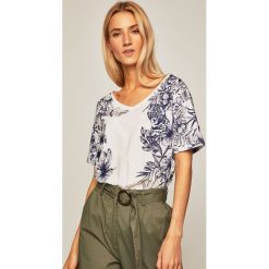 Medicine - T-shirt Tapestry Stripes. Białe t-shirty damskie MEDICINE, s, bez wzorów, z bawełny, bez kołnierzyka. Za 59,90 zł.