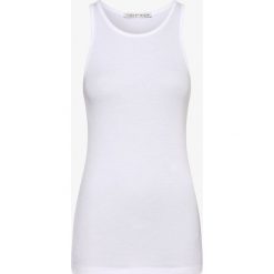 Tiger of Sweden - Top damski – Robino, biały. Białe topy damskie Tiger of Sweden, xl, bez wzorów, prążkowane, z klasycznym kołnierzykiem. Za 249,95 zł.