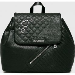 Love Moschino - Plecak. Czarne plecaki damskie marki Love Moschino, z materiału. Za 999,90 zł.