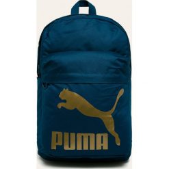 Puma - Plecak. Niebieskie plecaki damskie Puma, z nadrukiem, z poliesteru. W wyprzedaży za 119,90 zł.