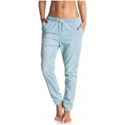 Roxy Spodnie Easy Beachy Denim J Pant Light Blue S. Niebieskie spodnie sportowe damskie Roxy, s, z bawełny. W wyprzedaży za 179,00 zł.