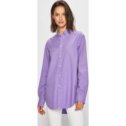 Polo Ralph Lauren - Koszula. Fioletowe koszulki damskie polo Polo Ralph Lauren, s, bez wzorów, z bawełny, klasyczne, polo, z długim rękawem. W wyprzedaży za 429,90 zł.