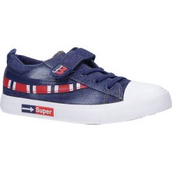 Granatowe trampki jeansowe casu a6055. Trampki dziewczęce Casu, bez wzorów, z jeansu, bez zapięcia. Za 39,99 zł.