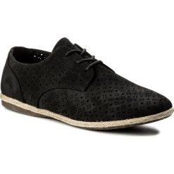 Espadryle JENNY FAIRY - WS17020-5 Czarny. Czarne espadryle damskie Jenny Fairy, bez wzorów, ze skóry ekologicznej, bez obcasa, na płaskiej podeszwie. W wyprzedaży za 45,99 zł.