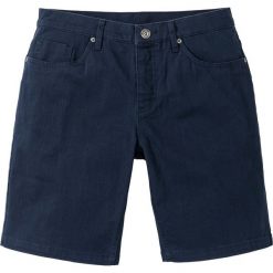 Bermudy ze stretchem Regular Fit bonprix ciemnoniebieski. Niebieskie spodenki i szorty męskie bonprix, m, bez wzorów. Za 79,99 zł.
