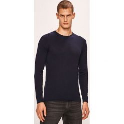 Jack & Jones - Sweter. Szare swetry męskie Jack & Jones, xl, bez wzorów, z bawełny, z okrągłym kołnierzem, bez kaptura. W wyprzedaży za 59,90 zł.