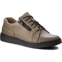 Sneakersy WASAK - 0439L Oliwka. Zielone półbuty damskie Wasak, ze skóry. W wyprzedaży za 139,00 zł.