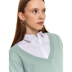 Kolczyki. Żółte kolczyki damskie Top Secret, złote. W wyprzedaży za 24,99 zł.