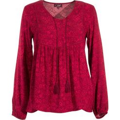 Tunika w kolorze czerwonym. Czerwone tuniki damskie Coline, xl, z aplikacjami, z wiskozy, z okrągłym kołnierzem, bez rękawów. W wyprzedaży za 69,95 zł.