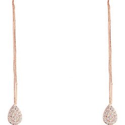 Kolczyki damskie: Pozłacane kolczyki z kryształkami Swarovski