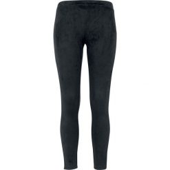 Urban Classics Ladies Imitation Suede Leggings Legginsy czarny. Czarne legginsy marki Urban Classics, s, z weluru. Za 79,90 zł.