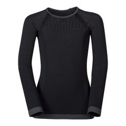 T-shirty damskie: Odlo Koszulka tech. Odlo Shirt l/s crew neck EVOLUTION WARM - 183139 - 183139/60056/152/164