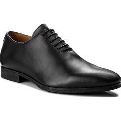 Półbuty GINO ROSSI - Mike MPV636-M49-E100-9900-0 99. Czarne buty wizytowe męskie Gino Rossi, bez wzorów, ze skóry, eleganckie, bez zapięcia. W wyprzedaży za 229,00 zł.