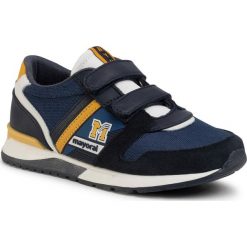 Sneakersy MAYORAL - 45209 Marino 14/1. Niebieskie trampki chłopięce Mayoral, bez wzorów, ze skóry, na rzepy. Za 189,00 zł.
