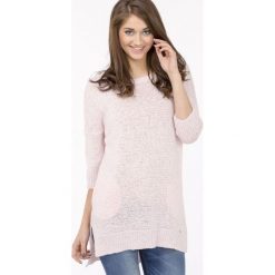 Pastelowy sweter z połyskiem. Szare swetry damskie Monnari, bez wzorów, bez rękawów, bez kaptura. Za 71,60 zł.