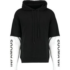 Bluzy męskie: 12 Midnight CUT OFF SLEEVES HOODIE Bluza z kapturem black