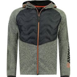Kurtka softshellowa "Gradou" w kolorze granatowo-szarym. Szare kurtki męskie Geographical Norway Men, xl, z nadrukiem, z bawełny, bez kaptura. W wyprzedaży za 139,95 zł.
