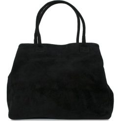 Torebki klasyczne damskie: Skórzana torebka „Sabra” w kolorze czarnym – 37 x 30 x 18 cm