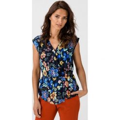 Pepe Jeans Amaia Bluzka Niebieski Wielokolorowy. Niebieskie bluzki damskie Pepe Jeans, l, w kwiaty, z poliesteru, bez kołnierzyka, bez rękawów. Za 306,95 zł.