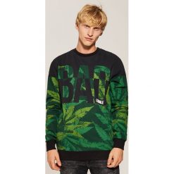 Bluza z napisem Bad - Khaki. Brązowe bluzy męskie rozpinane marki House, l, z napisami. Za 79,99 zł.