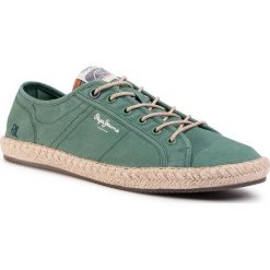 Espadryle PEPE JEANS - Tourist Island PMS10285 Leaf Green 676. Zielone espadryle męskie Pepe Jeans, na co dzień, bez wzorów, z jeansu, klasyczne, bez zapięcia. W wyprzedaży za 199,00 zł.