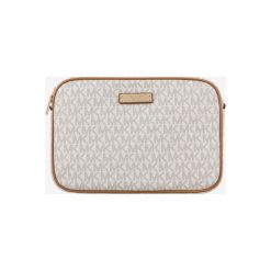 Michael Kors Jet Set Item Cross body bag Biały. Białe torebki klasyczne damskie Michael Kors, w paski, z materiału, bez dodatków. Za 774,95 zł.