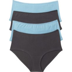 Figi: Figi „maxi panty” (4 pary) bonprix szaro-niebieski topaz
