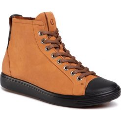 Sneakersy ECCO - Soft 7 W 44040359200 Black/Amber. Pomarańczowe sneakersy damskie ecco, ze skóry. W wyprzedaży za 419,00 zł.