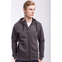 Bluzy męskie: Bluza męska BLM300Z - ciemny szary melanż